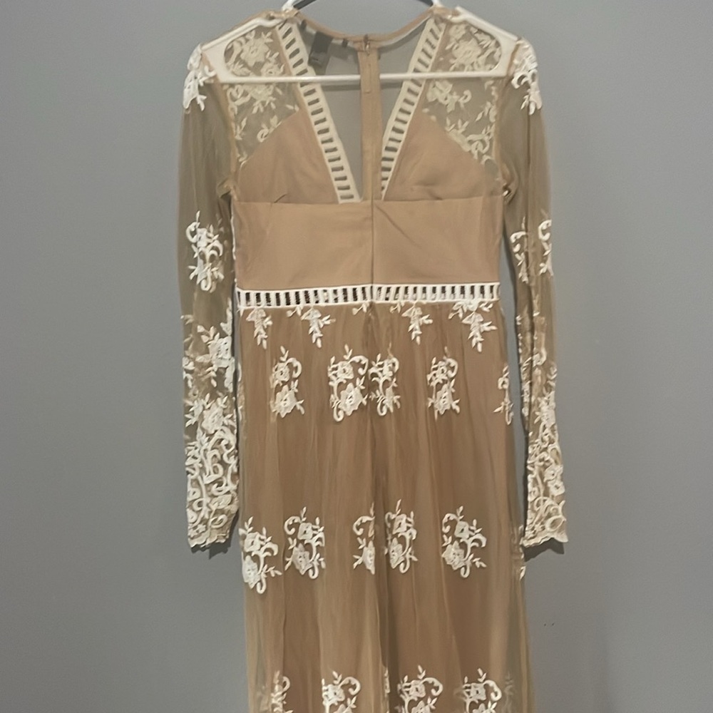 Forever 21 gorgeous lace maxi dress Sz small S - Picture 10 of 13